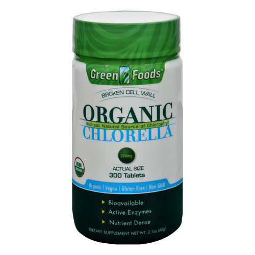 Green Foods Organic Chlorella Tablets 200 Mg, 300 Ea